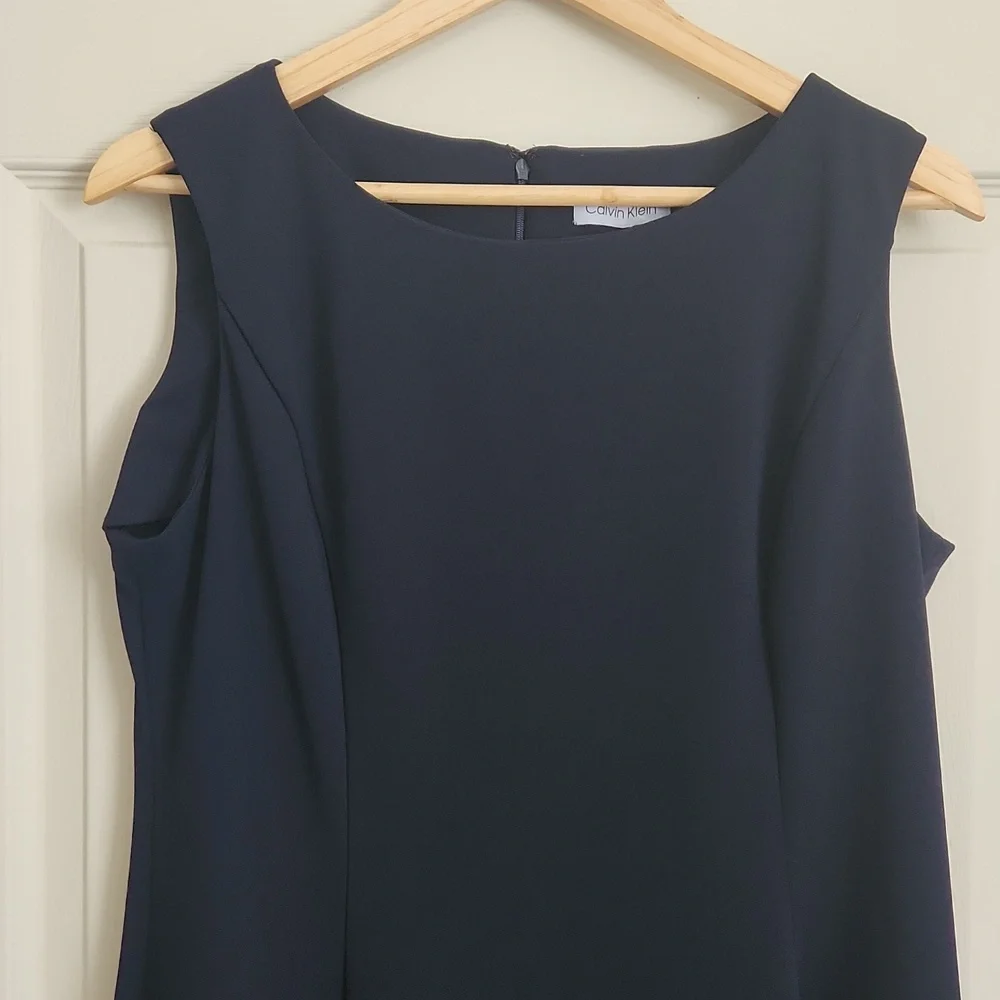 Calvin Klein Navy Blue Dress Size 14 - Picture 2 of 12